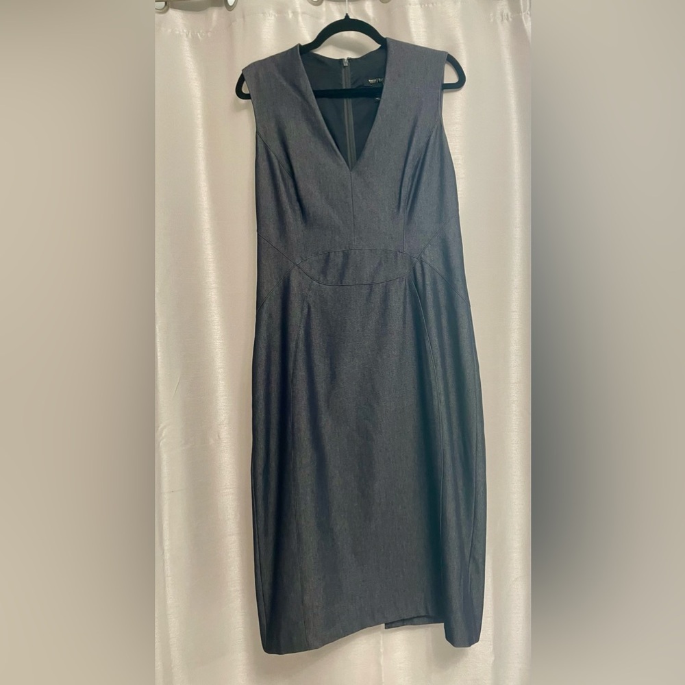 White House Black Market Grey Sheath Dress